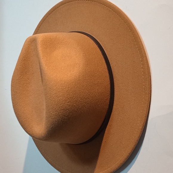 Milani Fedora Hats for Women Fashion Flat Wide Brim Wool Felt Jazz Hats fo - Picture 4 of 4
